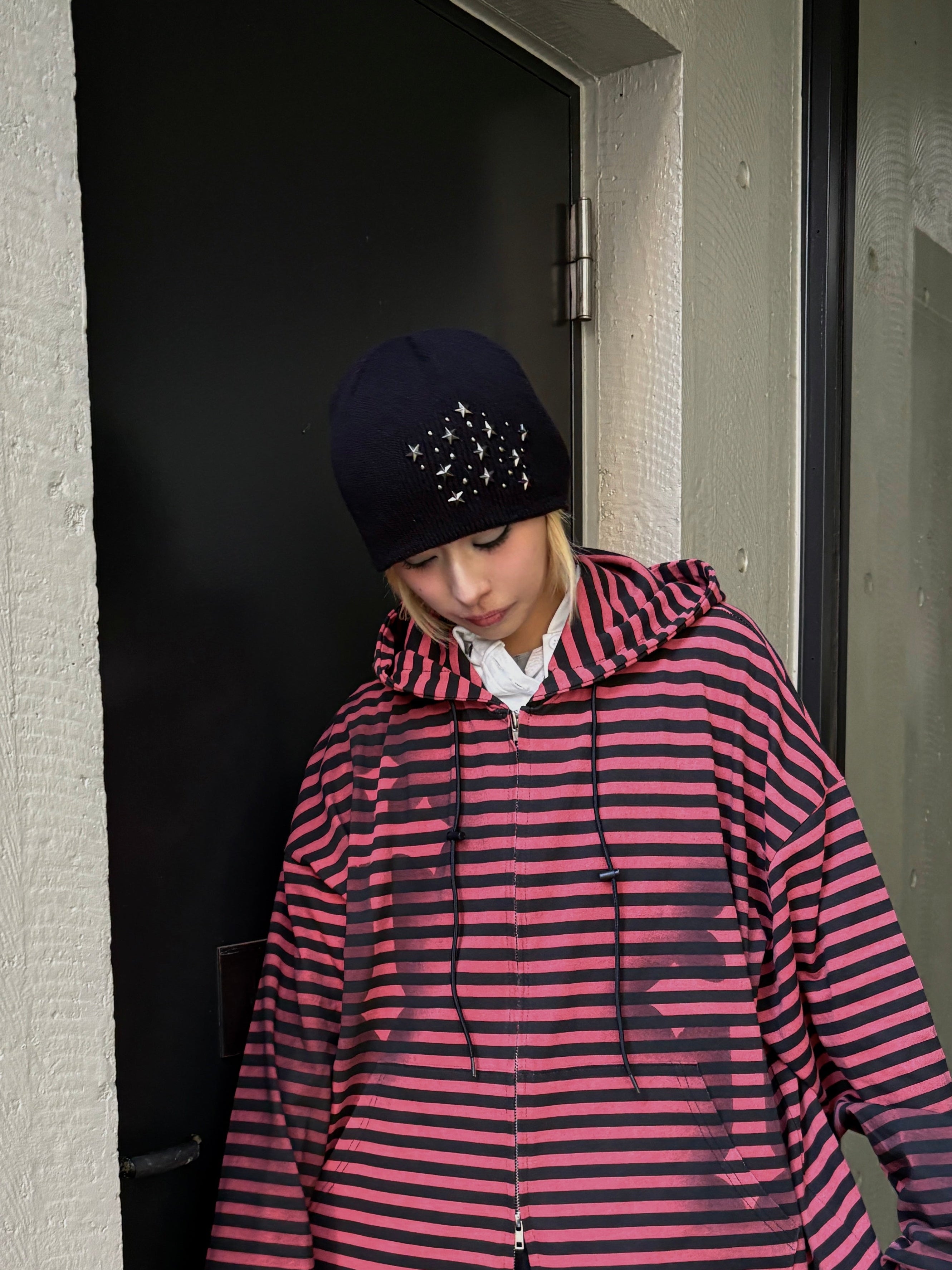 受注制【Never mind the XU】star studs beanie (3color)