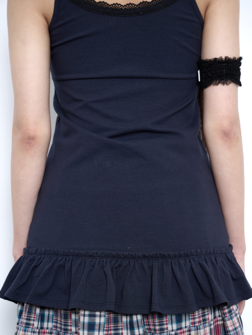 【TUOMIO】SCARF FRILL SLEEVELESS