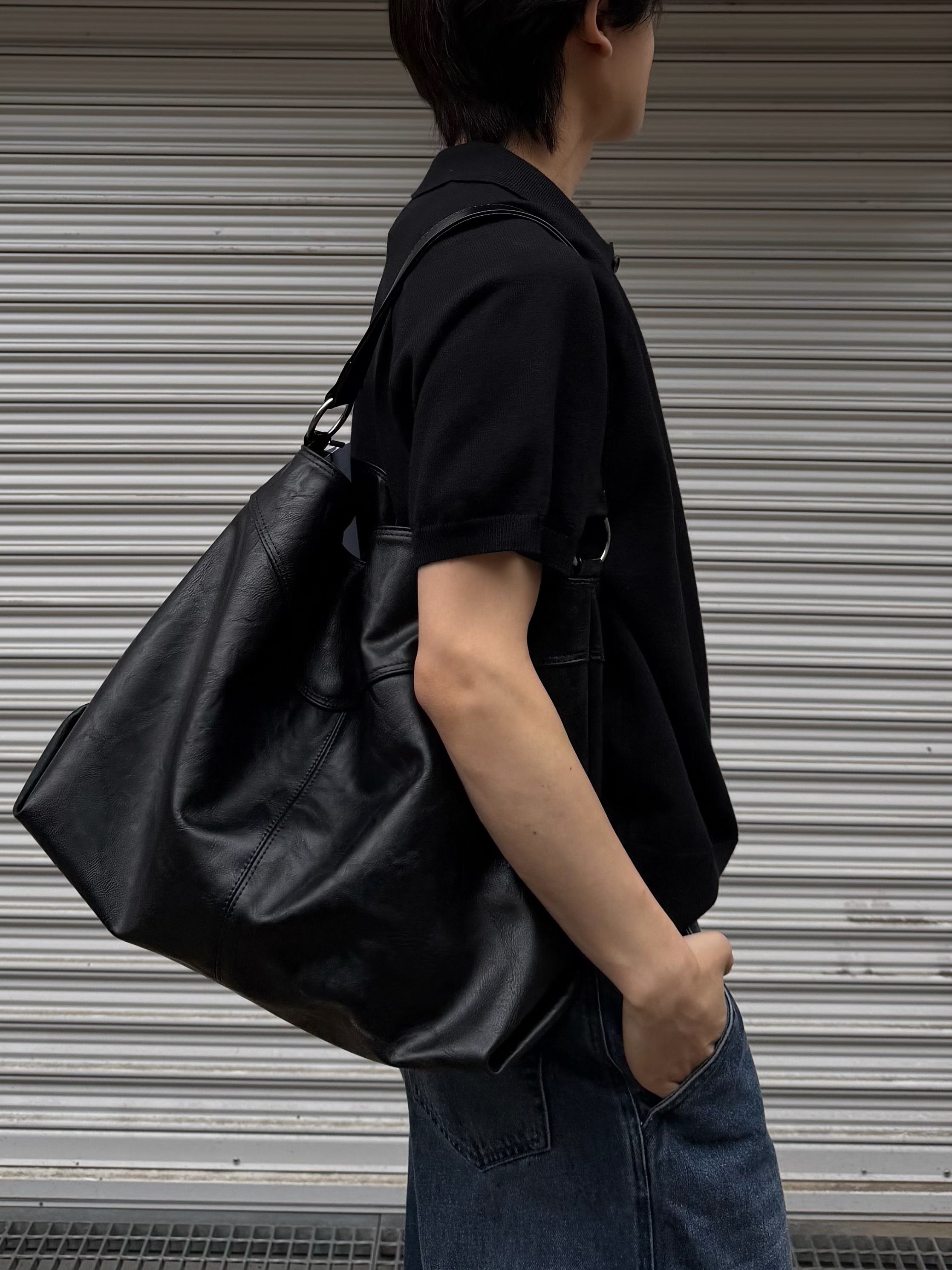 東京店WEB限定受注制【Chikashitsu +】cropped knit poloshirt (3color)