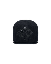 【LECYTO】Imperium Leather Patch Beanie
