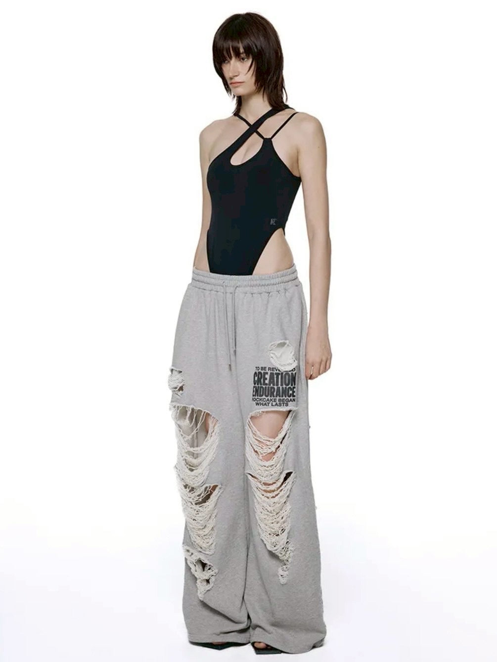 【ROCK CAKE】Creation Damage Jogger