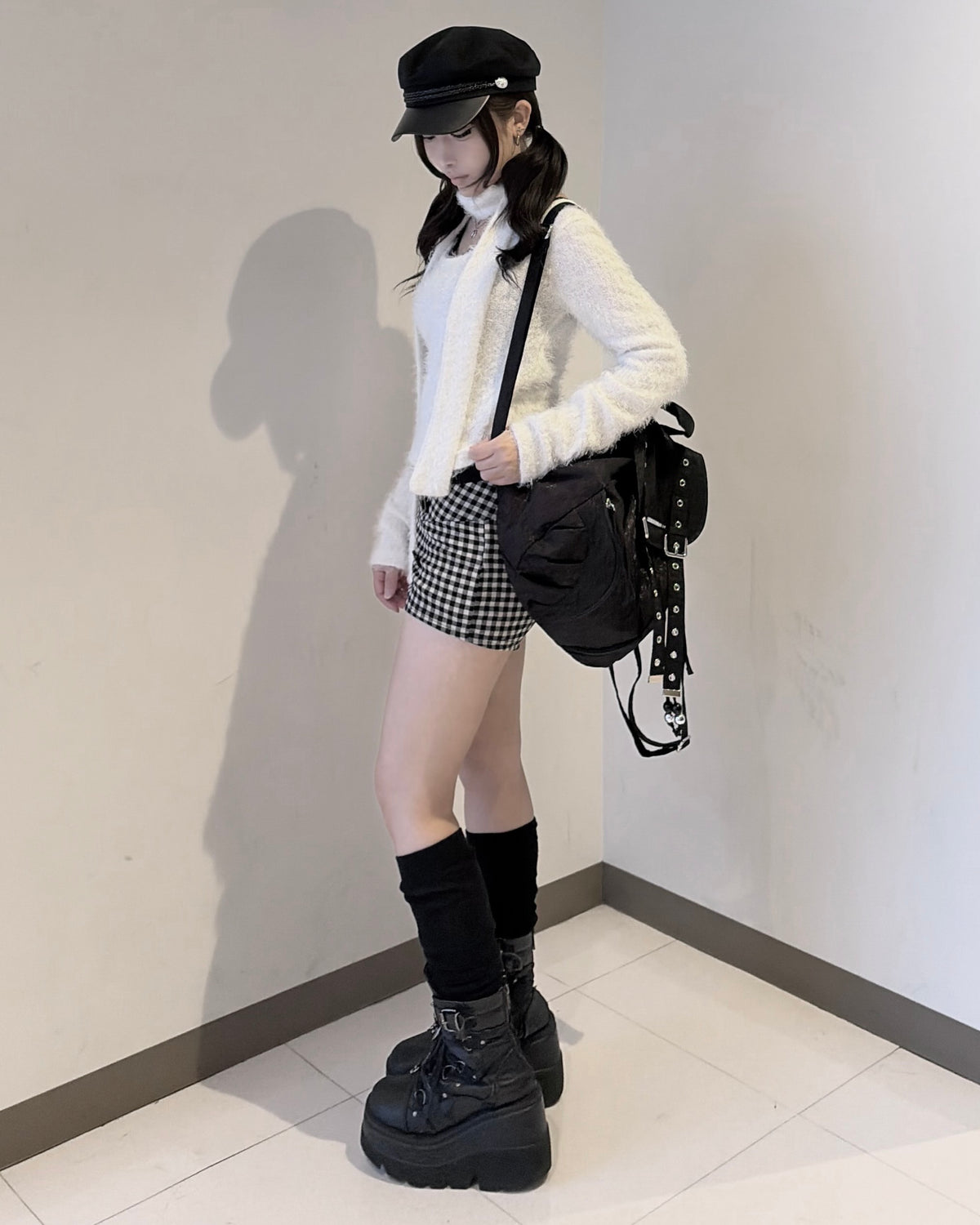 受注制【nmtc+】Check Button Micro Shorts