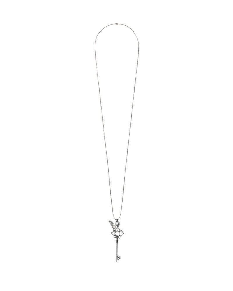 【LECYTO】Winged Key Pendant Necklace