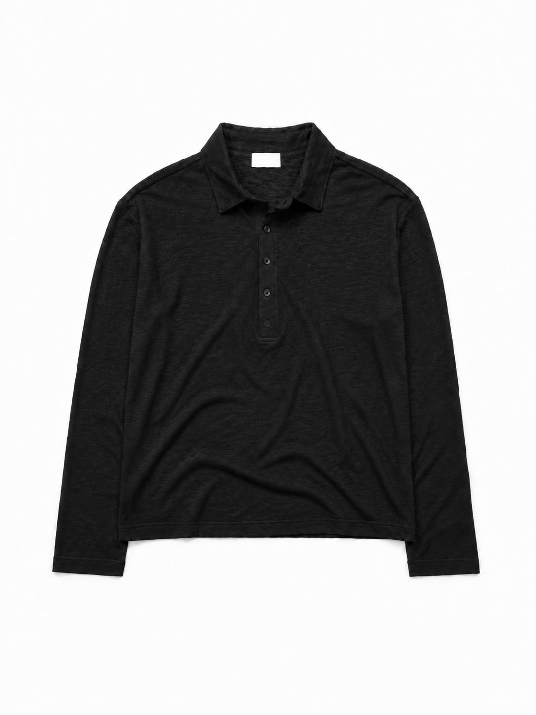 受注制【Chikashitsu +】sheer cotton polo long sleeve (3color)