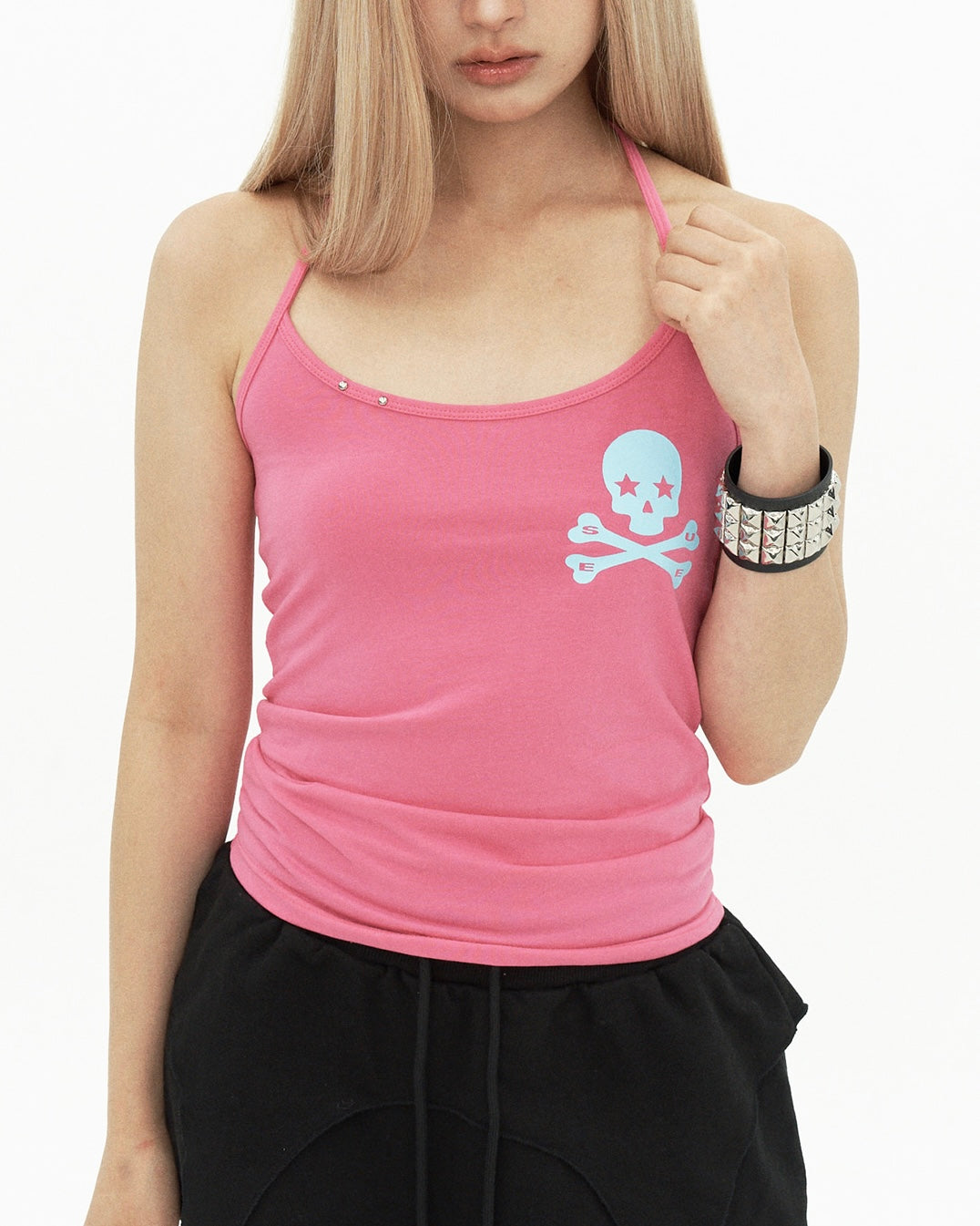 【SETUP-EXE】SKULL LOGO LINE HALTERNECK