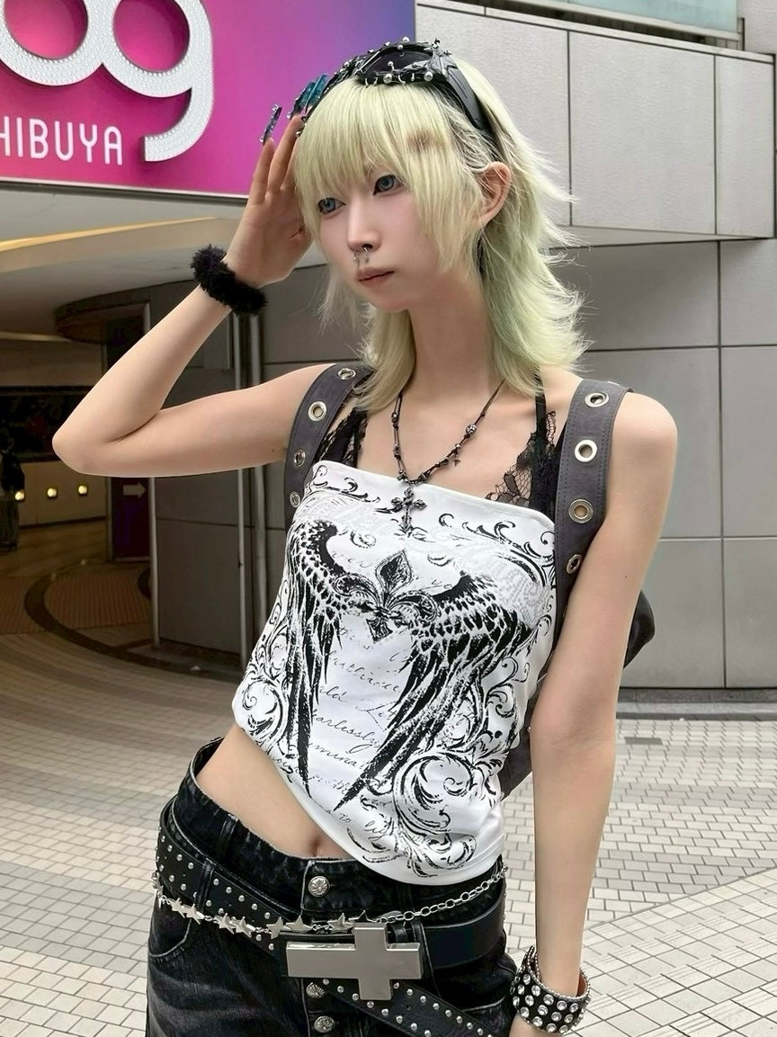 7/11 20:00発売 国際配送【BABY09】Gothic layered camisole (3color)