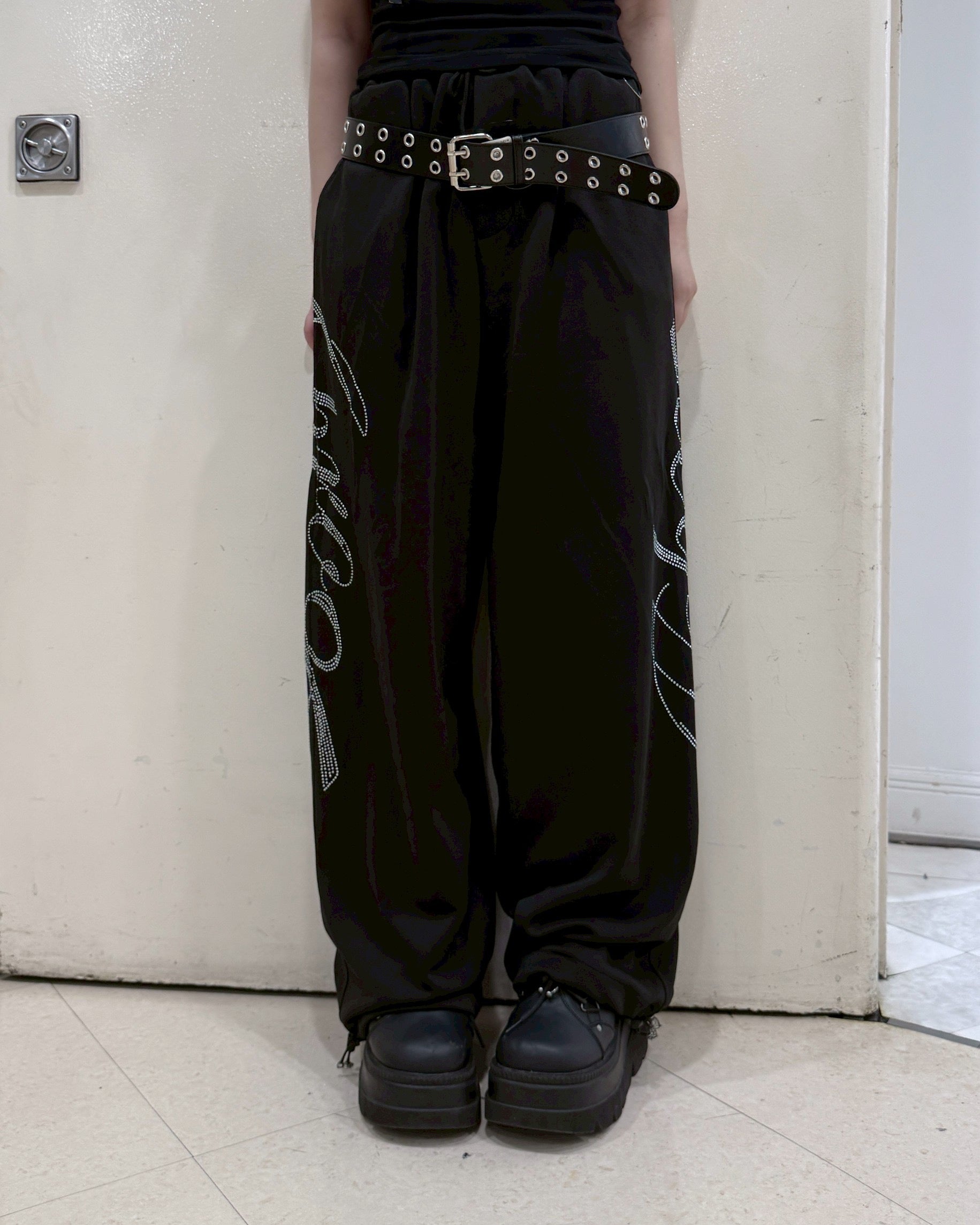 受注制【nmtc+】Neut Crystal Drawstring Pants (2color)