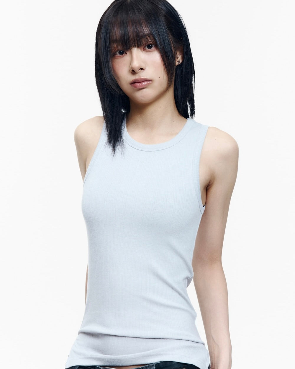 【AAKAM】2-Piece Layered Sleeveless