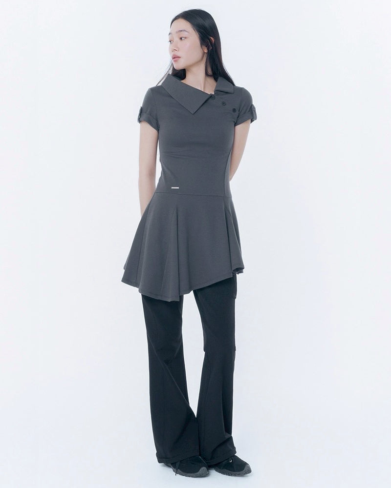【Miseki seoul】Ribbed side pocket pants