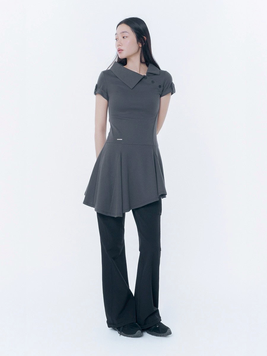 【Miseki seoul】Ribbed side pocket pants