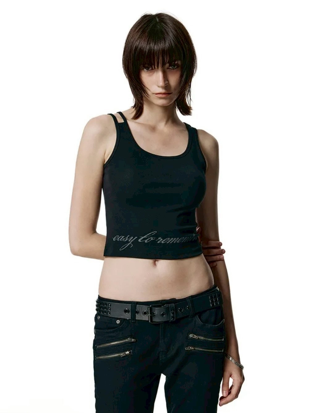 【ROCK CAKE】Back Line Strap Sleeveless
