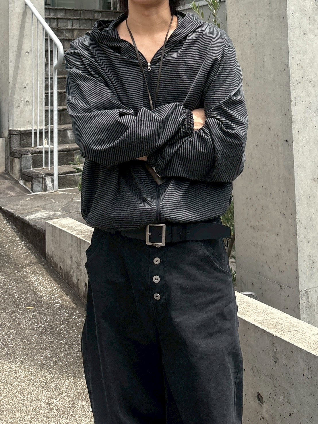 受注制【nmtc+】border zip up hoodie