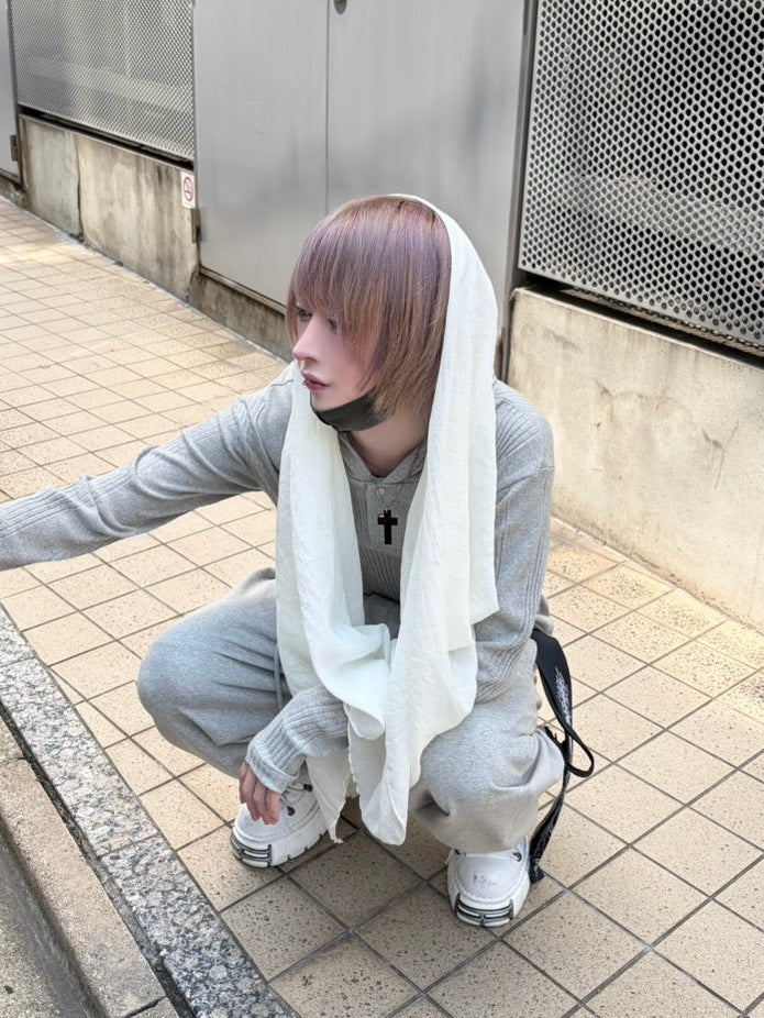 受注制【nmtc+】simple color scarf (4color)