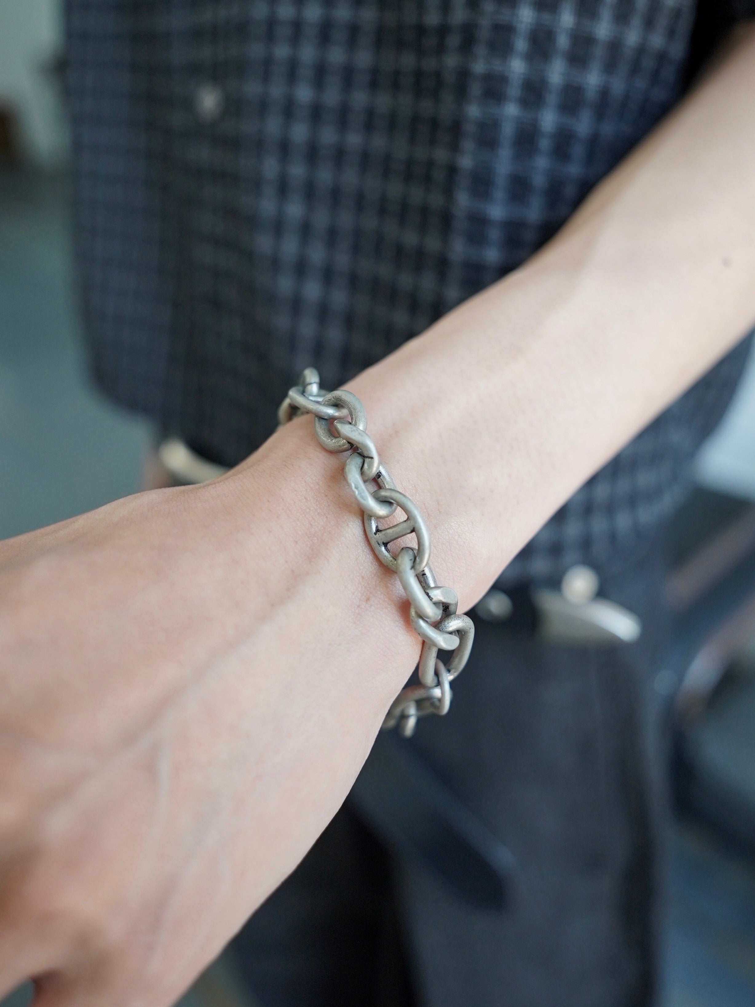 5/23 20:00発売【CHIKASHITSU PLUS HIGH】Anchor links bracelet (2color)