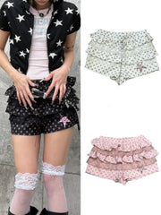 【Never mind the XU】star print skirt pants (3color)
