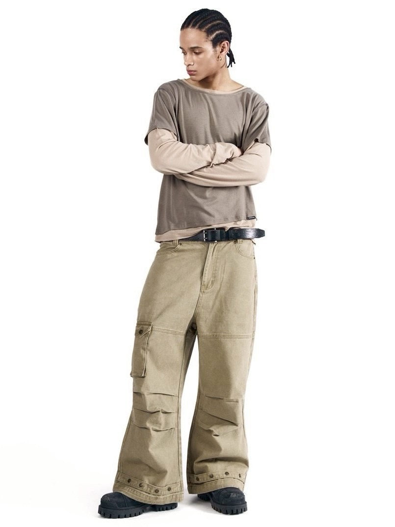 【AAKAM】Cowboy Chaps Cotton Pants