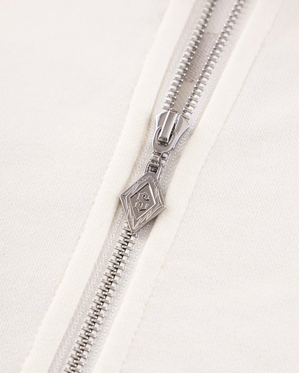 【SUPPLIER】Faux Fur Cross Zip Hoodie