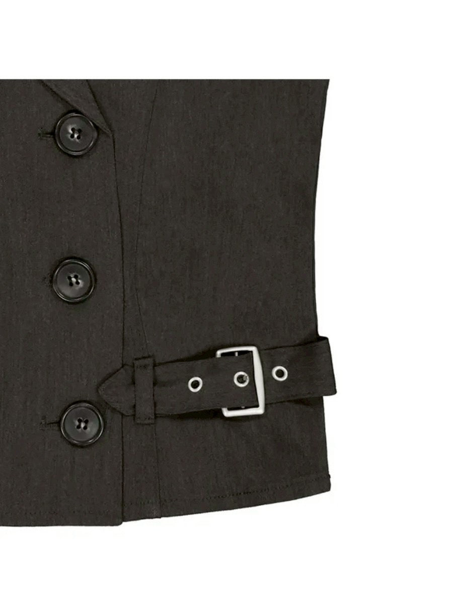【ROCK CAKE】Double Button Halter Vest