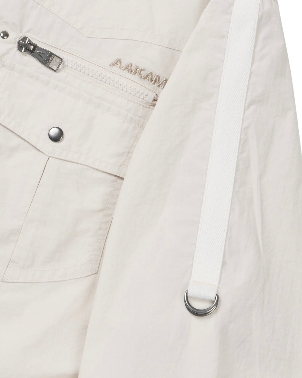【AAKAM】Roll-Up Nylon Safari Shirts