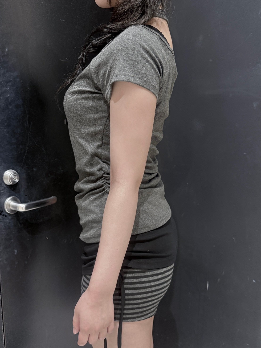 【nmtc+】Bijou Halter Layered Tee (3color)
