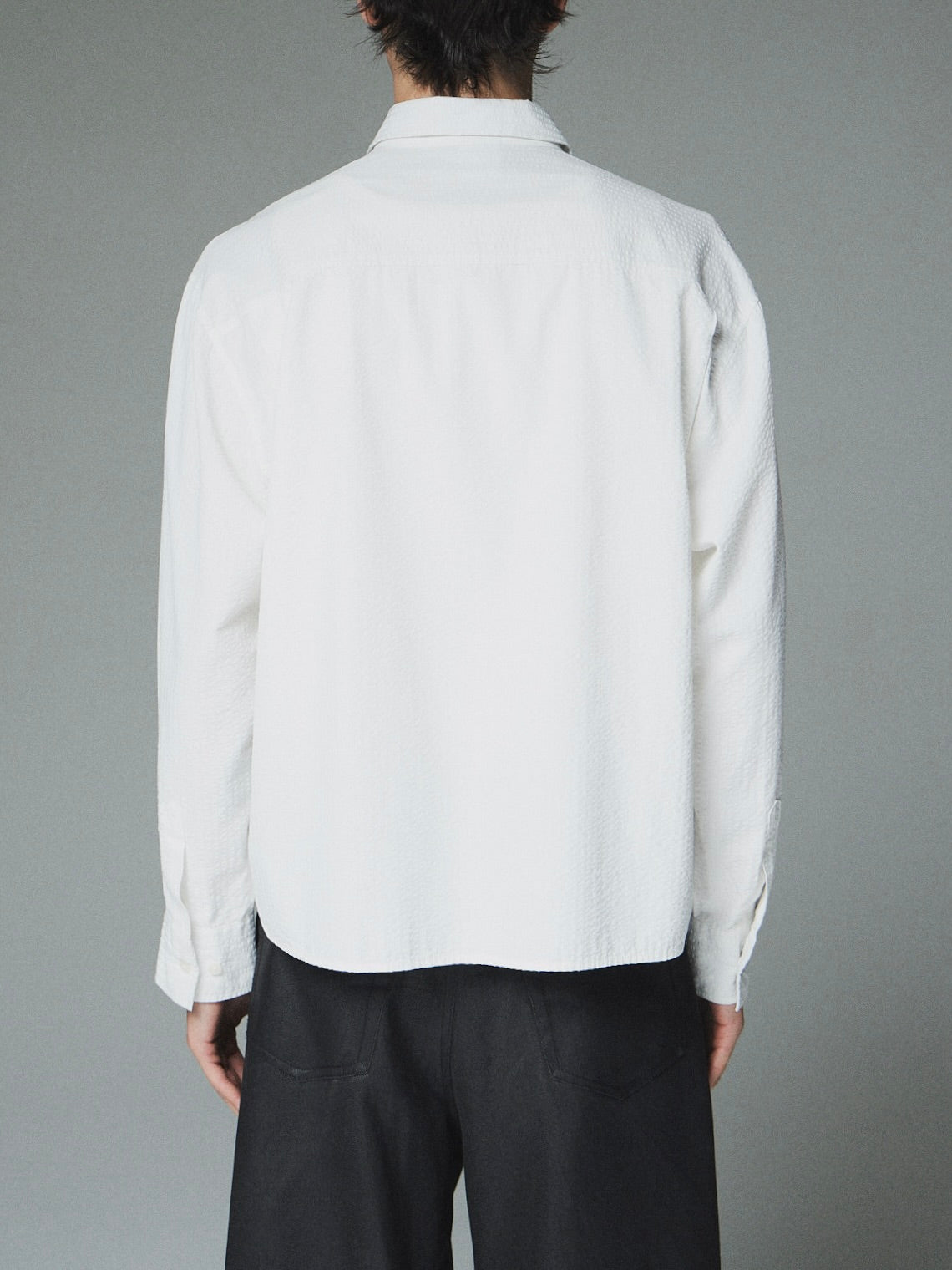【CS】CROPPED STRIPE BUTTON UP SHIRT