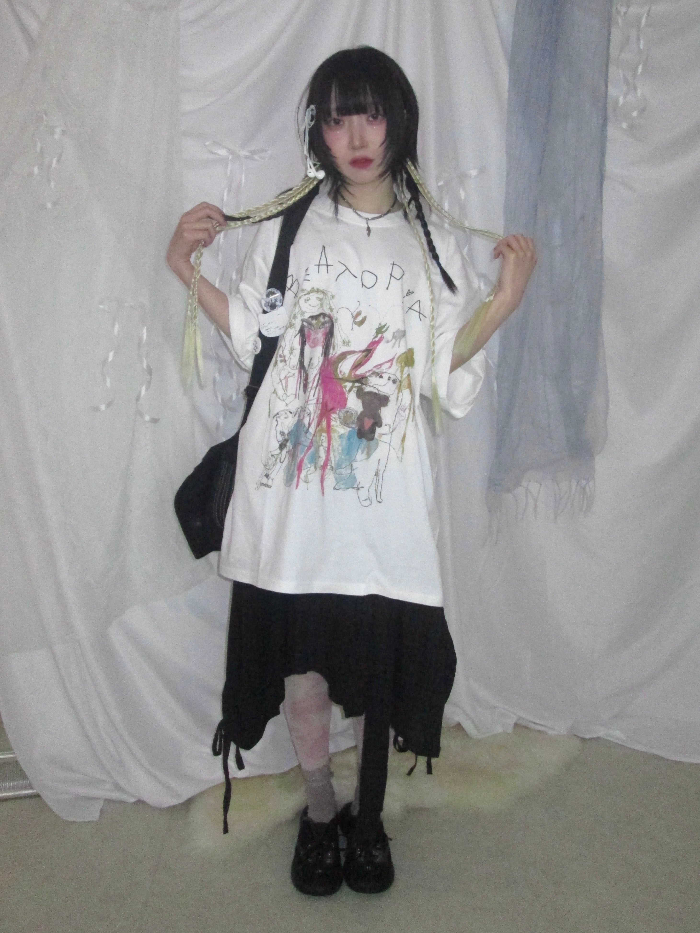 5/29 20:00発売 国際配送【Nerd out XU】ribbon round pumps