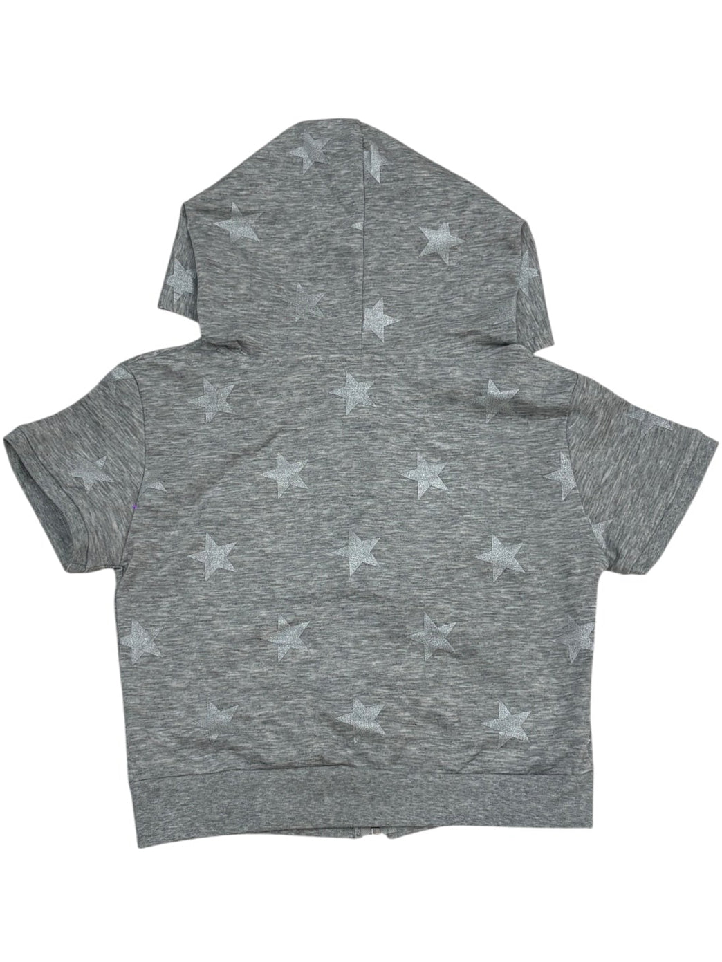 国際配送【Never mind the XU】star short sleeve zip-up hoodie