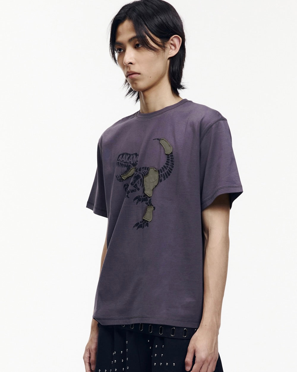 【AAKAM】Dino Patch Half Top