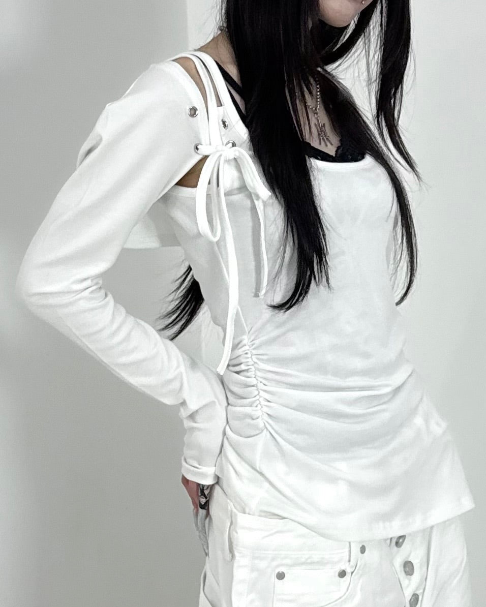 名古屋店WEB限定受注制【nmtc+】Eyelet Layered Bolero Set (3color)