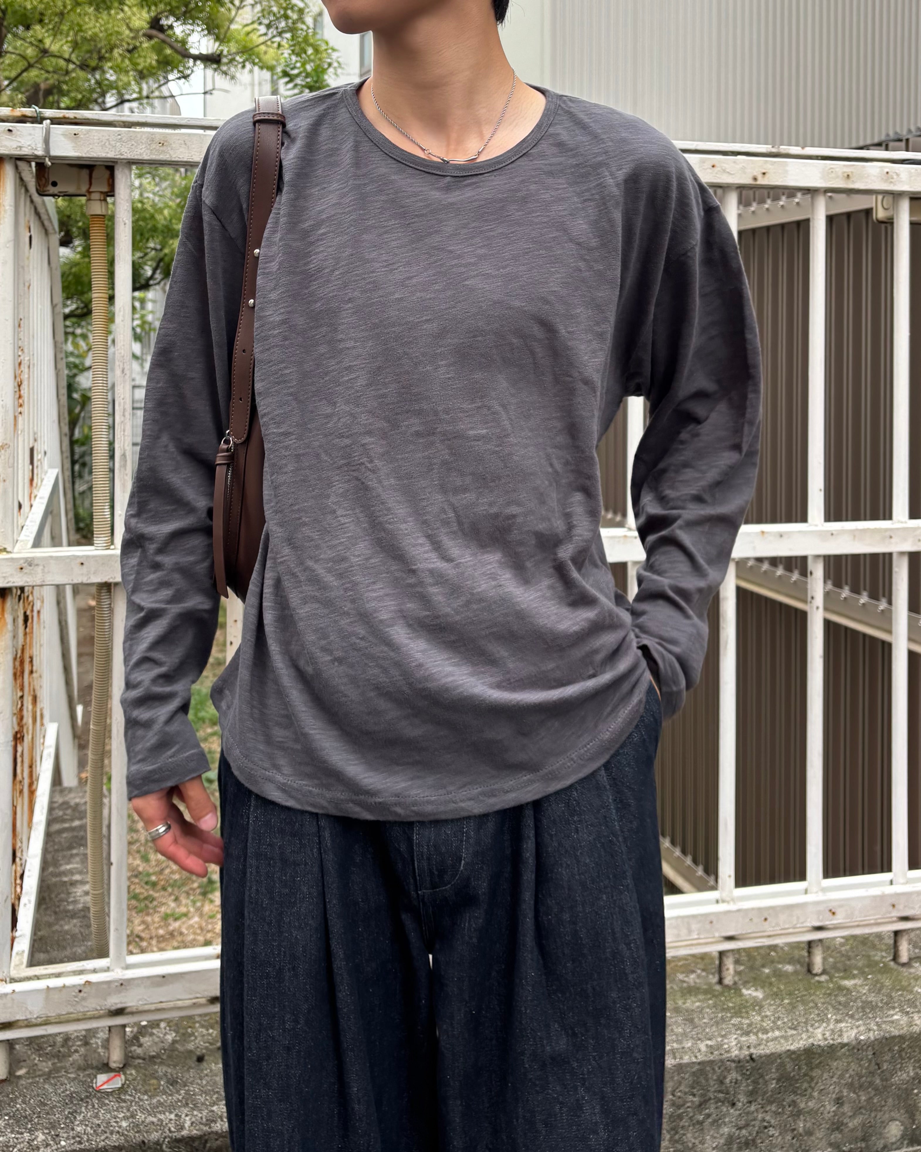 東京店WEB限定受注制【Chikashitsu +】summer slub long sleeve (4color)