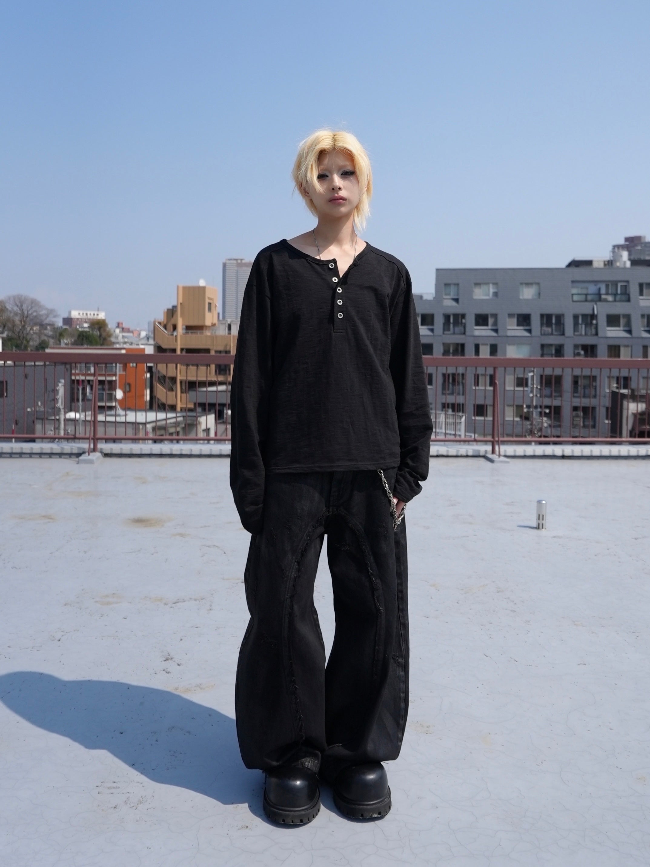 CHIKASHITSU PLUS HIGH】Washed coating denim pants – PRESSING WEB SHOP