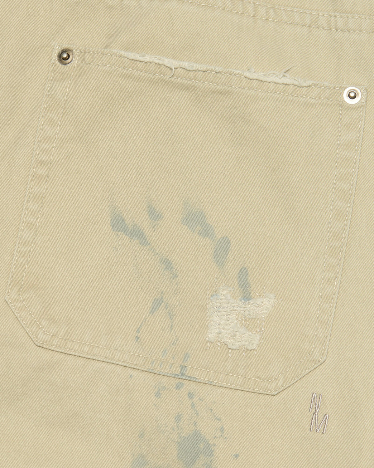 【NOMANUAL】DAMAGED DOUBLE KNEE PANTS