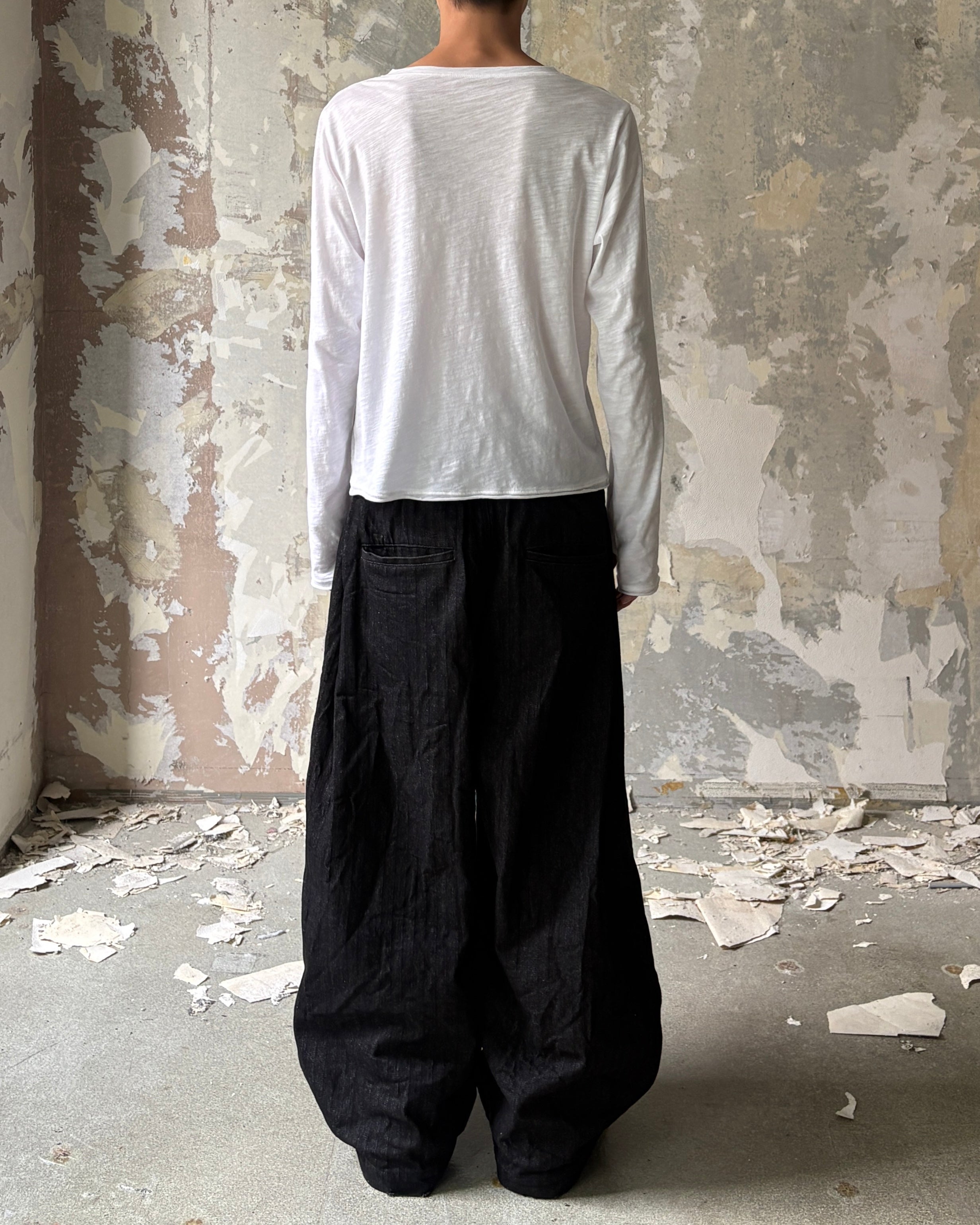 【Lee fi Ne】Offset Henley LS Tee