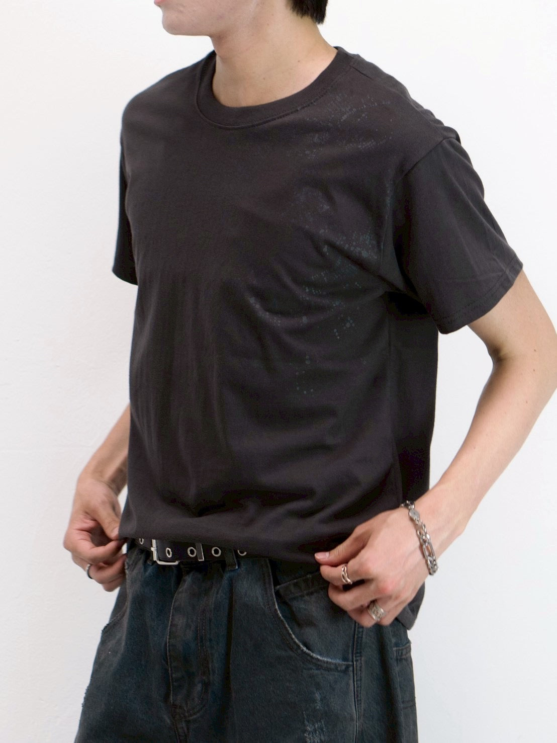 受注制【Chikashitsu +】sunshine printing crop tee (4color)