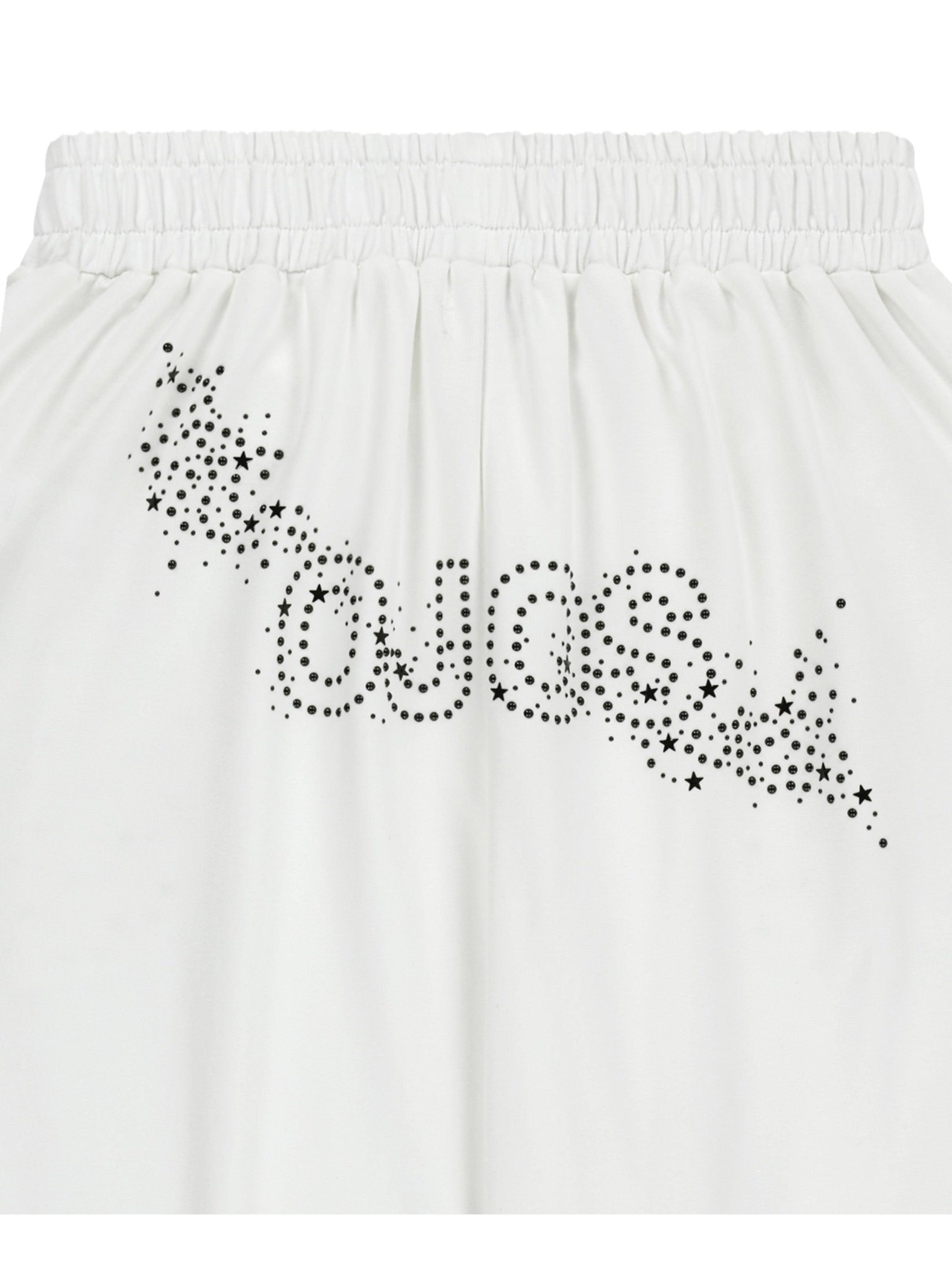 【OJOS】Hotfix Logo Wide Sweatpants