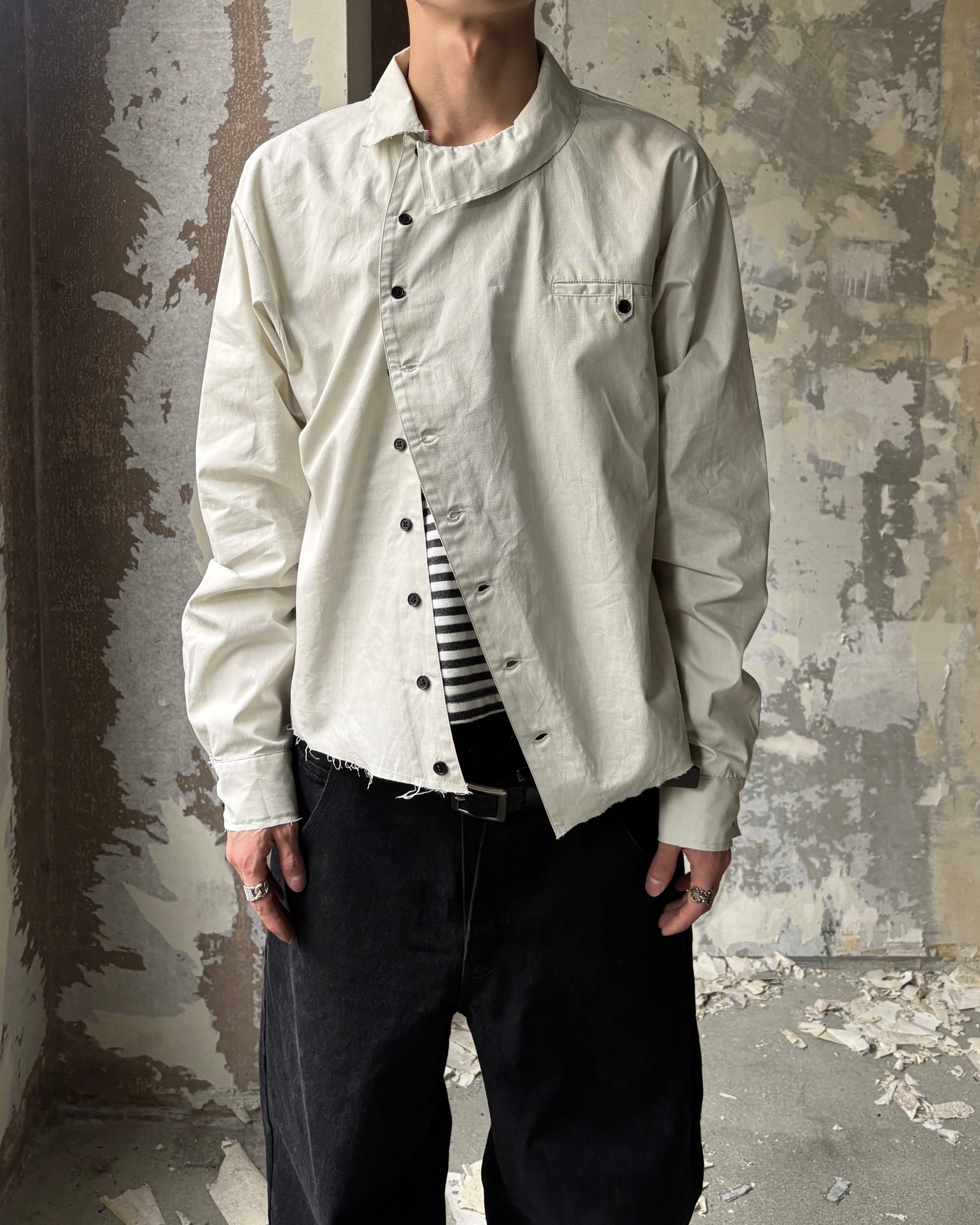 【Lee fi Ne】Offset Fade Shirt
