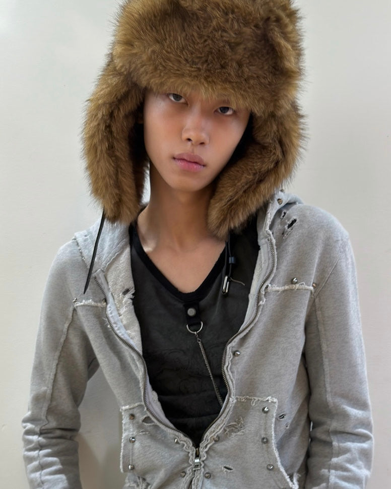 【LECYTO】Fluffy Fur Trapper Hat