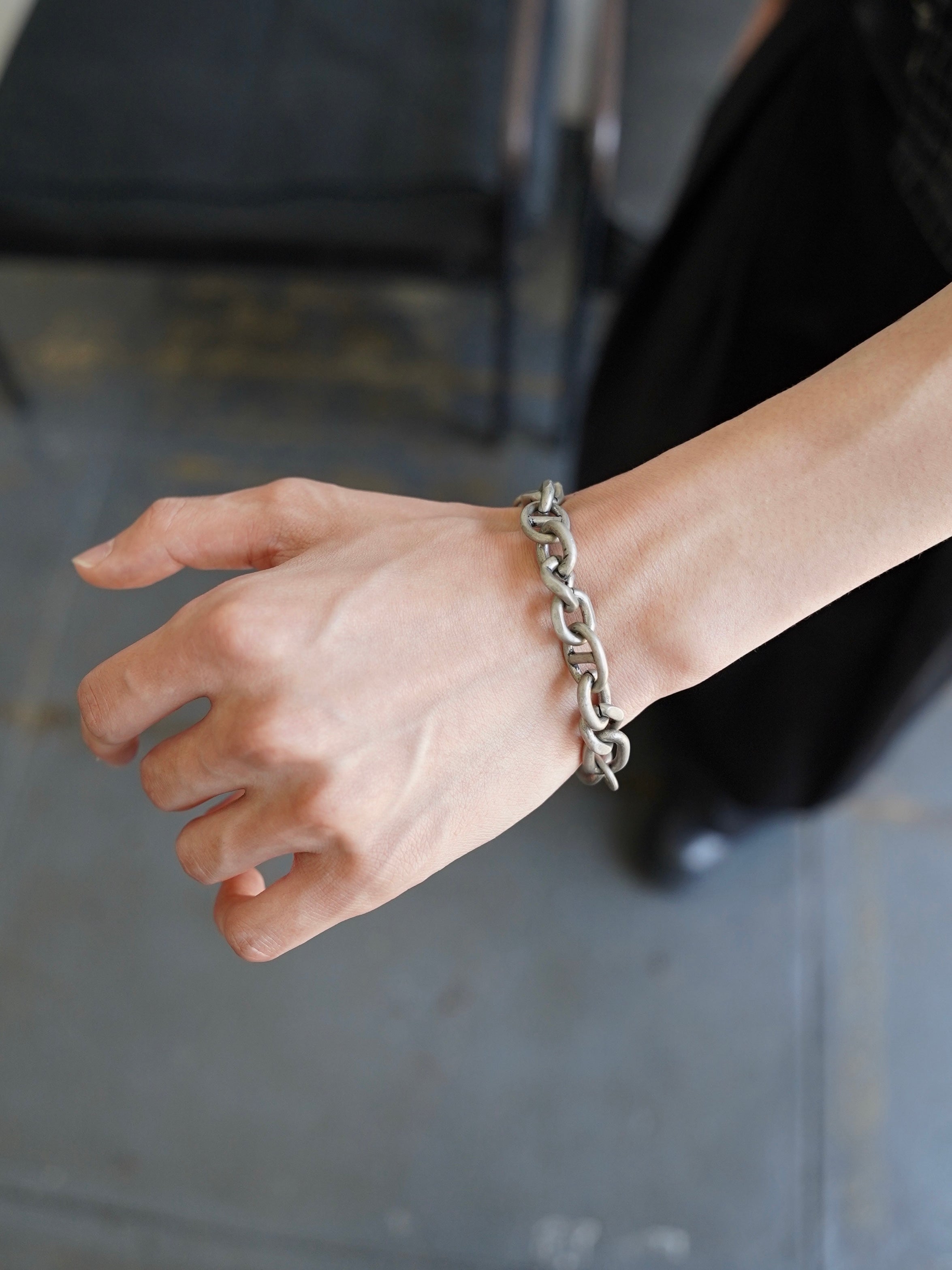 5/23 20:00発売【CHIKASHITSU PLUS HIGH】Anchor links bracelet (2color)