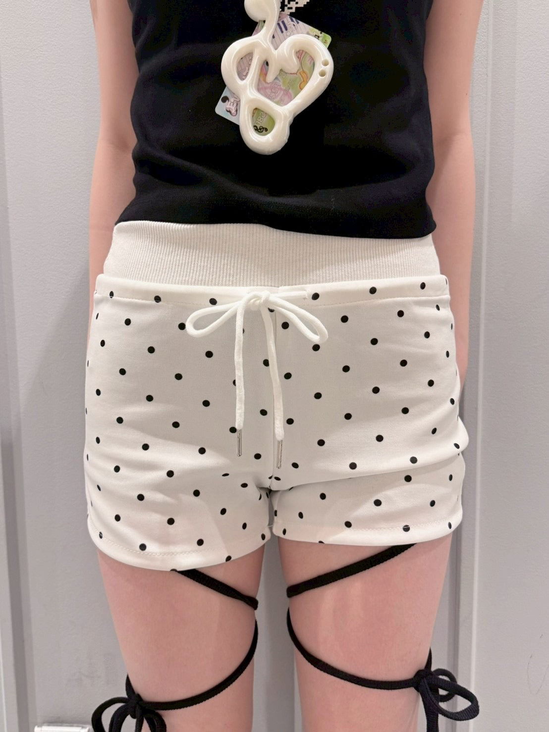 7/4 20:00発売 受注制【nmtc+】Polka Dot Banding Short Pants (3color)
