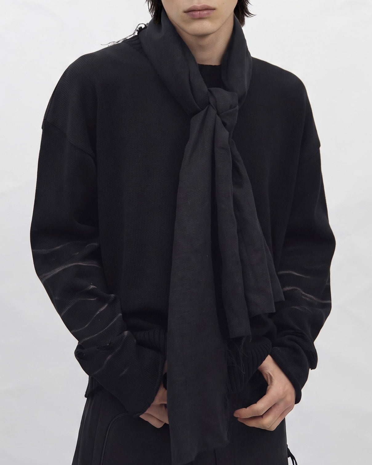 【BLR BLUER】Faded Vintage Knit Sweater