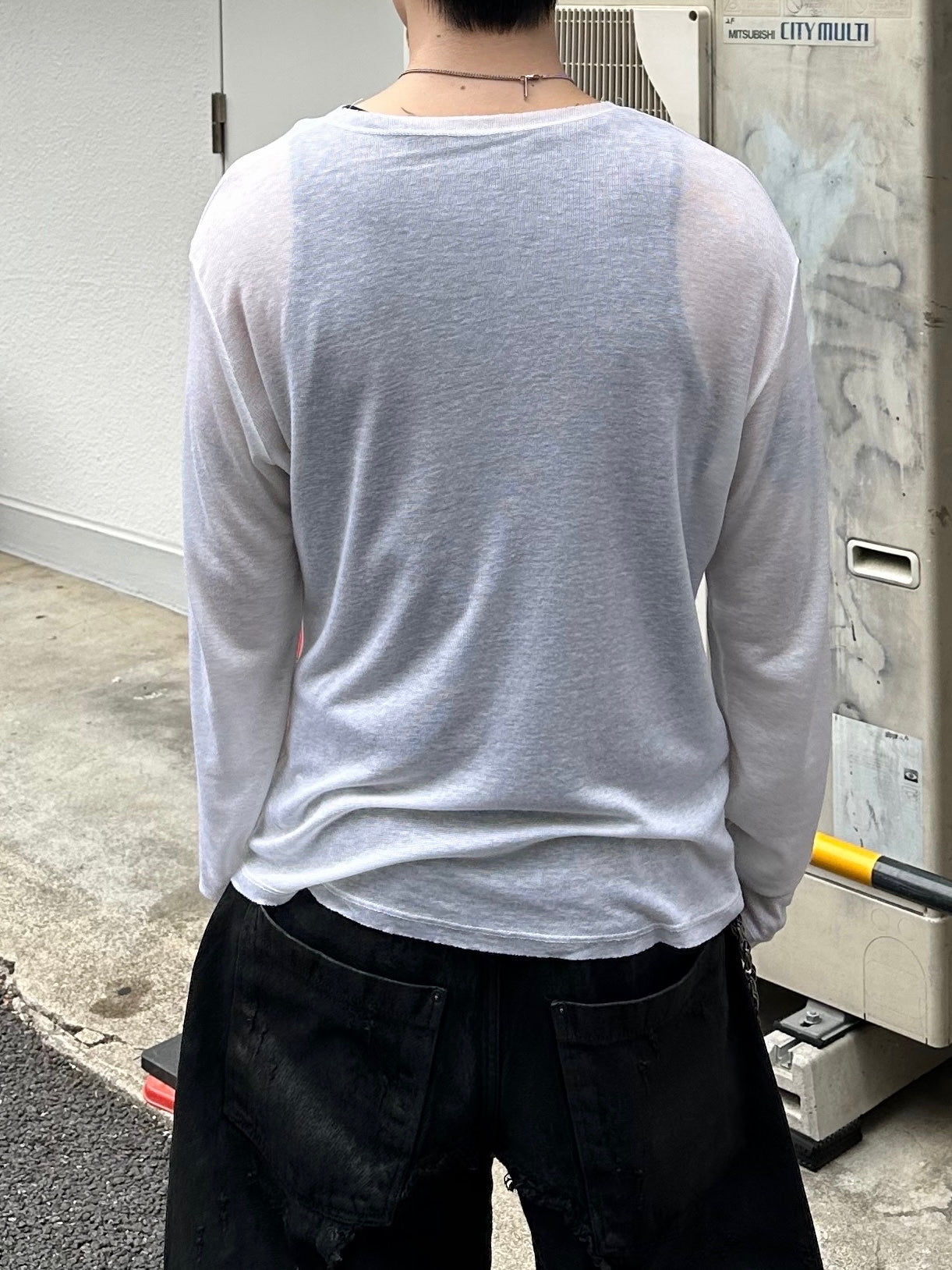 大阪店WEB限定受注制【Chikashitsu + 】wool inner t-shirt (3color)