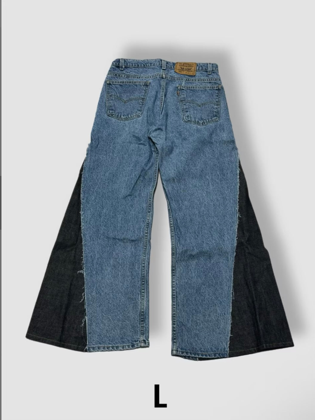 【Re +】newold docking flare denim pants (blue)