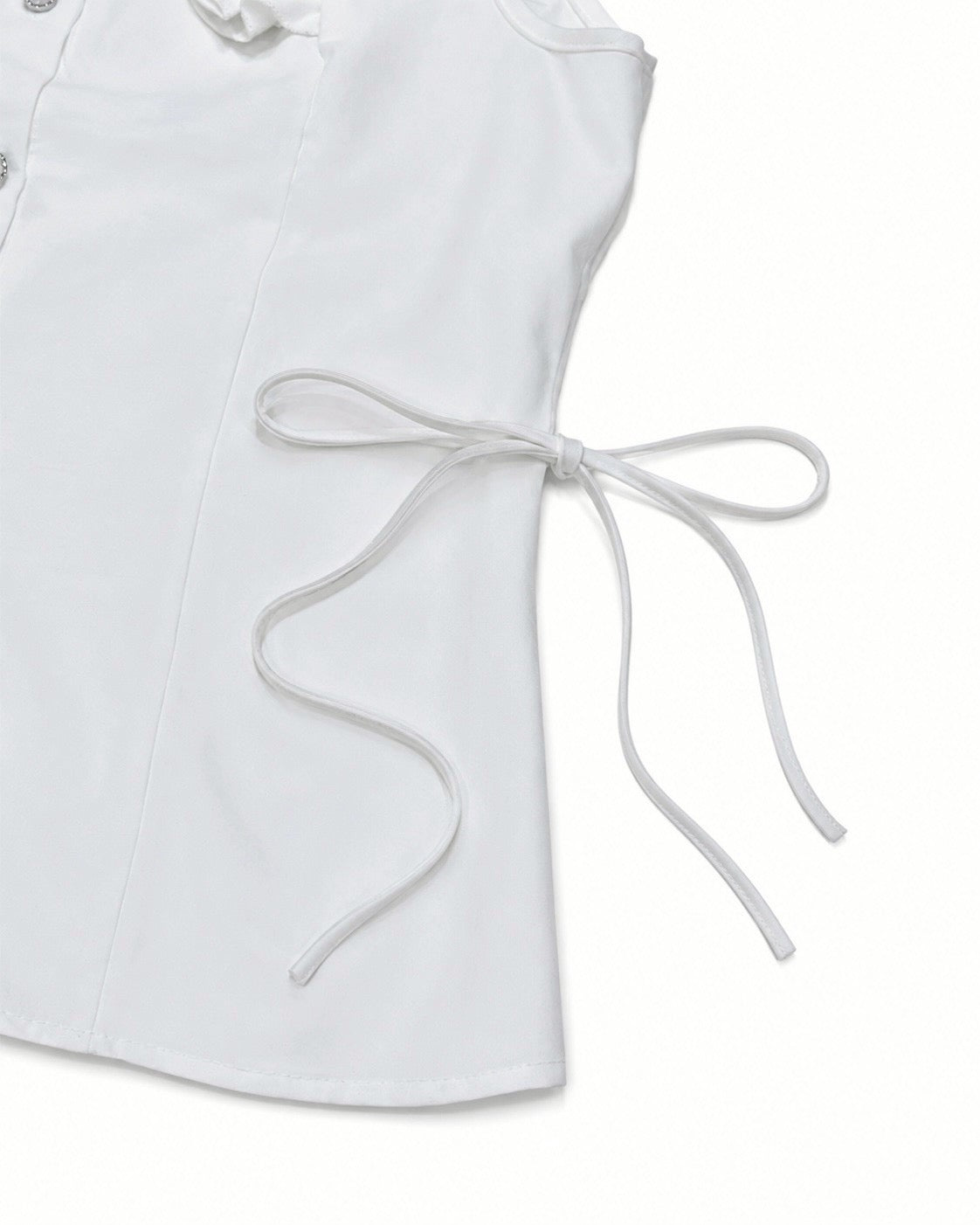渋谷109店WEB限定受注制【nmtc+】Shirring Frill Sleeveless Blouse