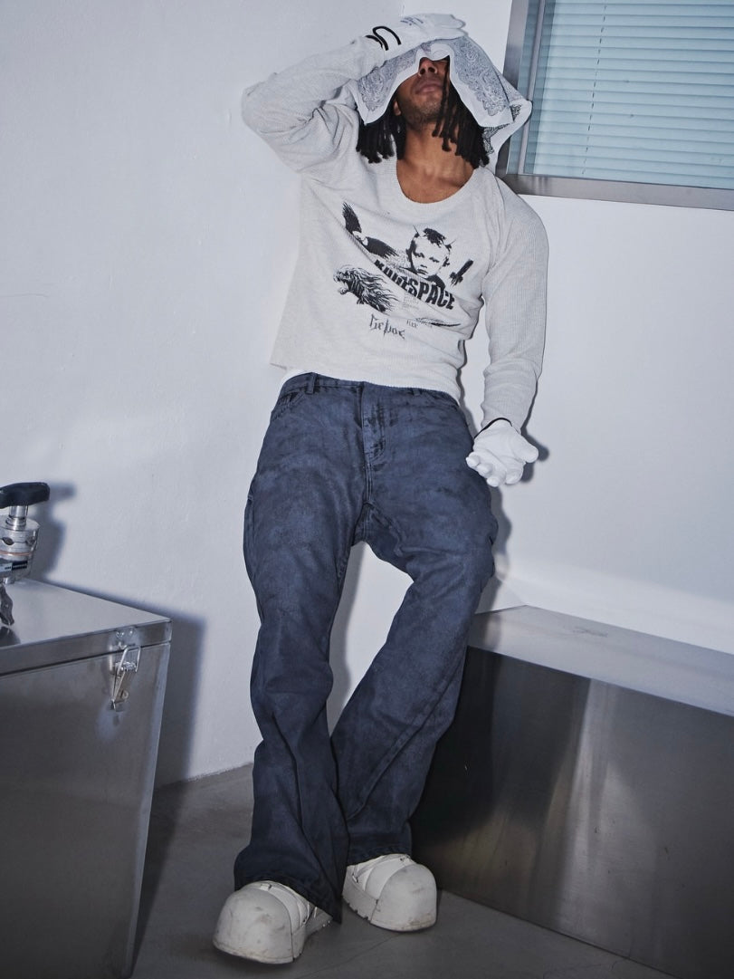 【BEBOF】Waffle Cut Sleeve