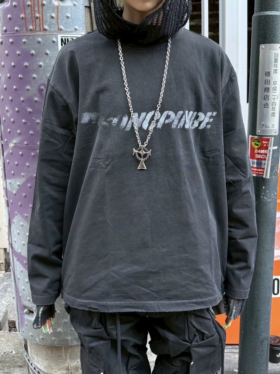 国際配送【Never mind the XU】washed long sleeve (2color)