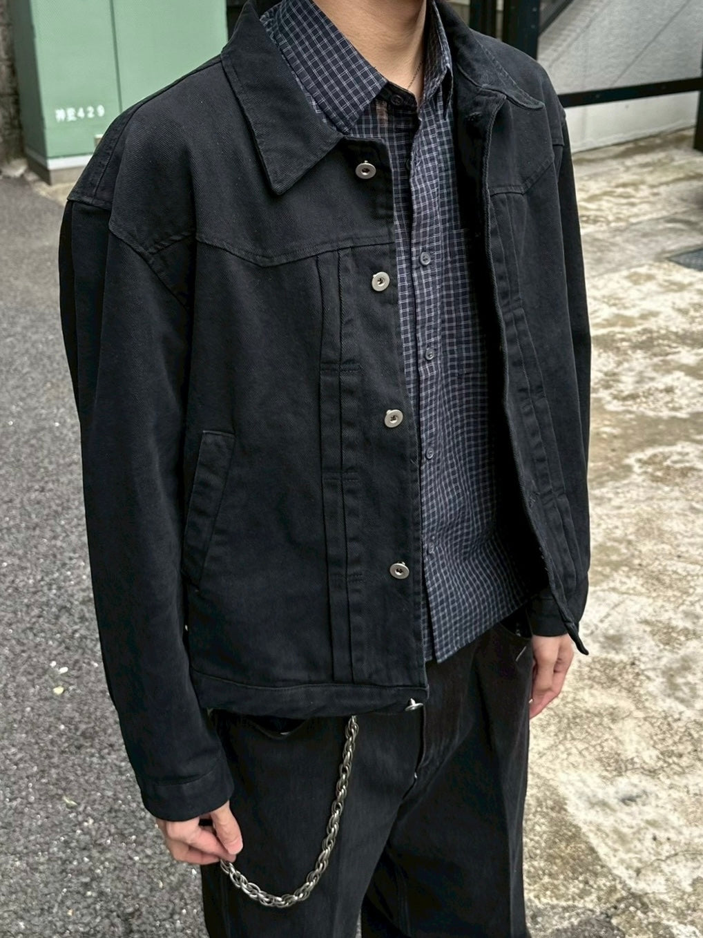 大阪店WEB限定受注制【Chikashitsu +】dry western cotton jacket