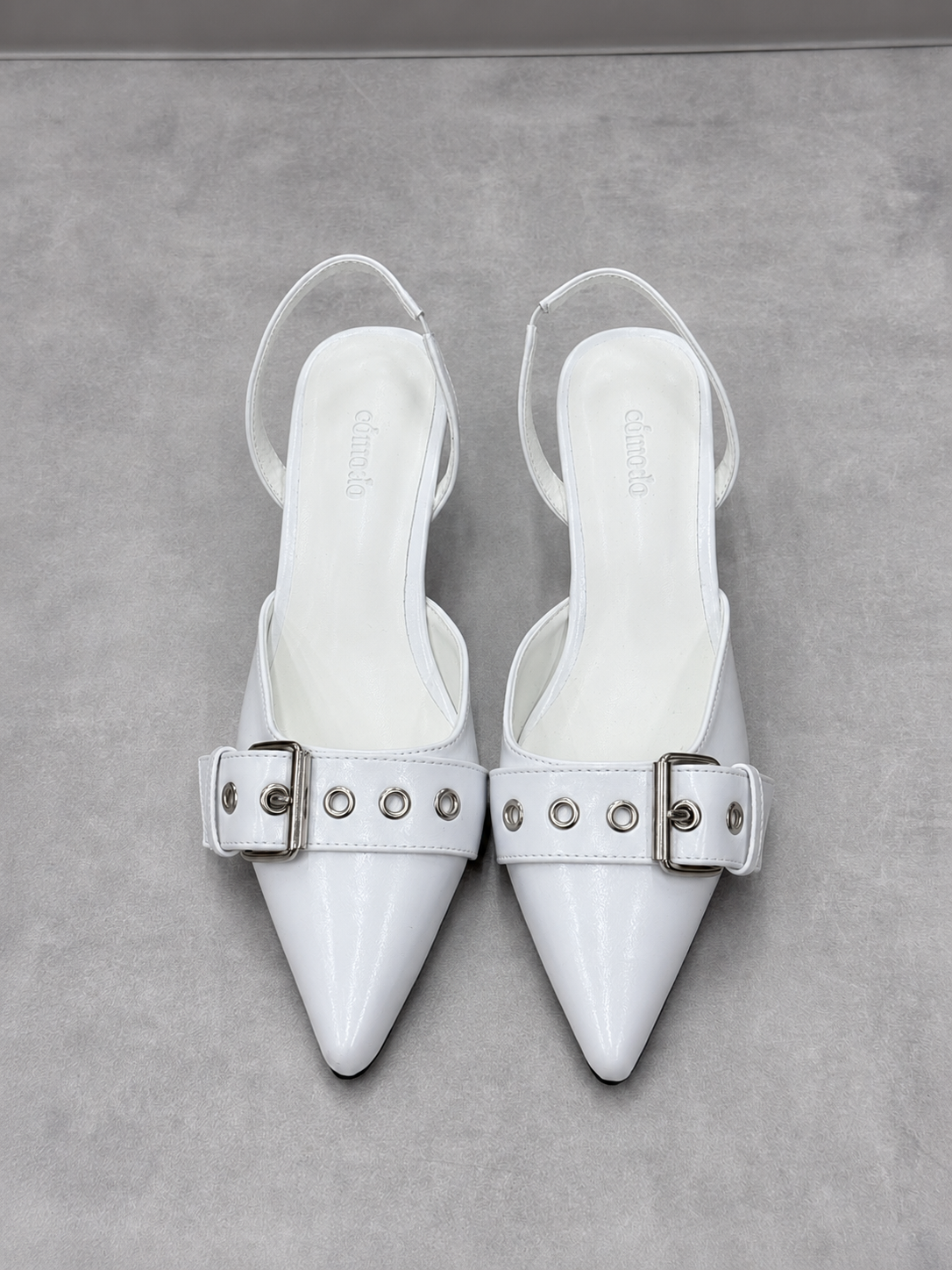 7/10 20:00発売 受注制【nmtc+】Buckle Strap Stiletto Slingback Heels (2color)