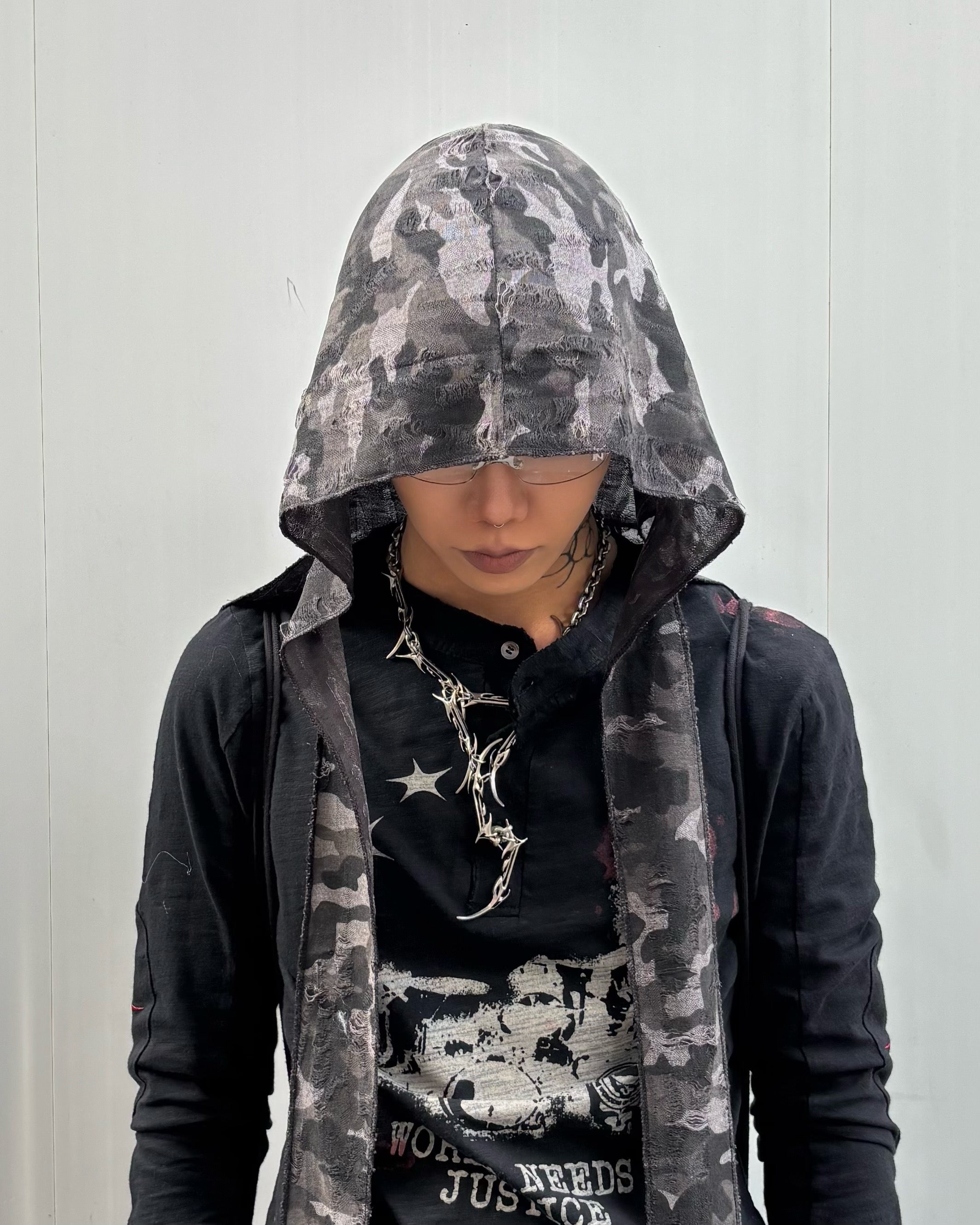 国際配送【Never mind the XU】damage camouflage balaclava