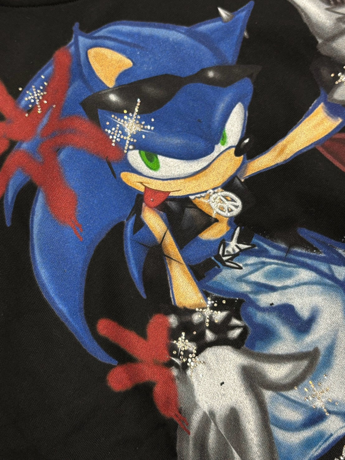 【DND4DES】Sonic Rhinestone Hoodie