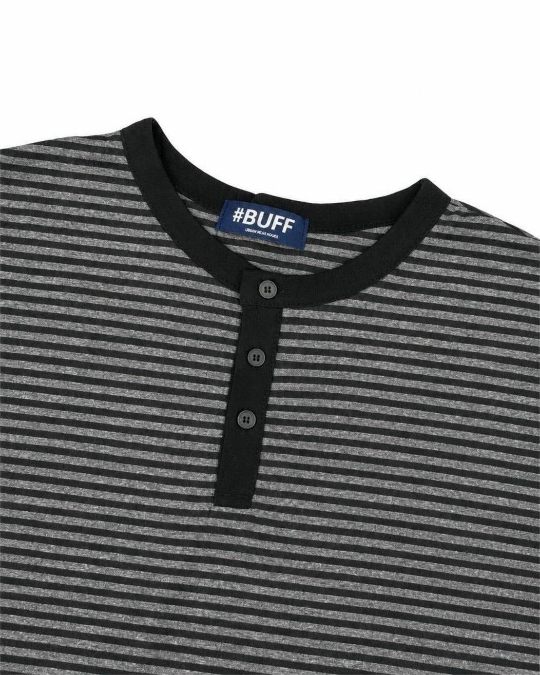 受注制【nmtc+】Striped Henley Long Sleeve
